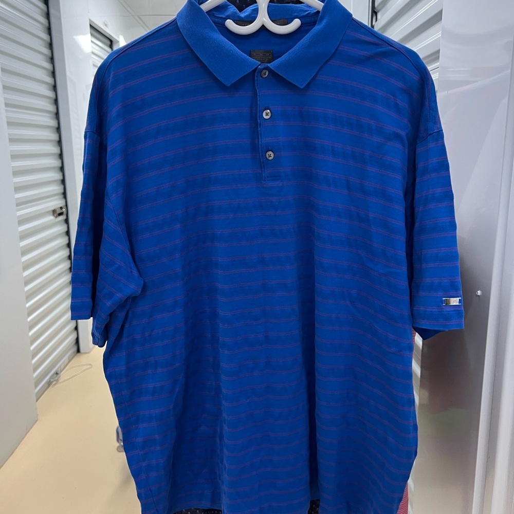 Tiger Woods Blue Polo Shirt